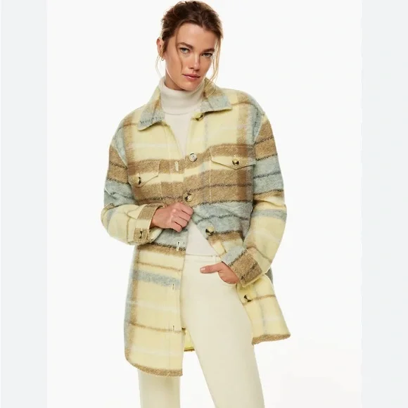 New Aritzia 2XS Wilfred Free The Ganna Long Shirt/Jacket Fall Winter Casual - Picture 4 of 11